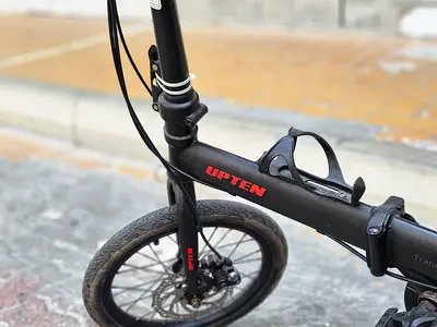 black Upten Season folding bicycle