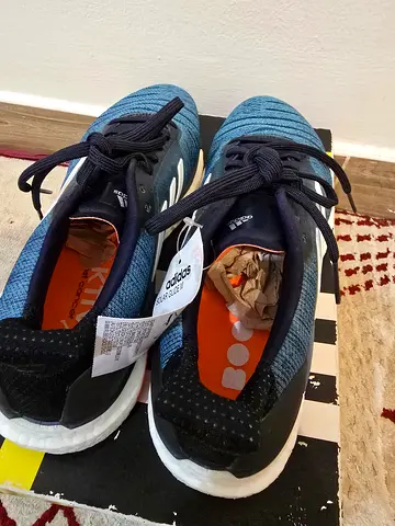 Adidas Running Shoes - Size 43⅓, Navy/Black, New