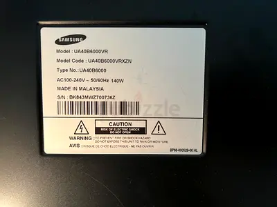 Samsung UA40B6000VR 40 LED TV