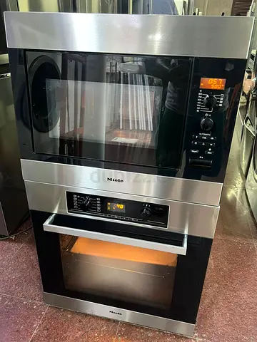 Miele built_in oven and microwave set