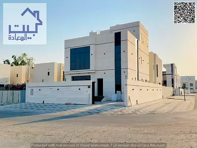 للبيع : فيلا كورنر زاويه شارعين بمنطقه الحليو 2 _ عجمان ( طابقين + روف ) السعر يمشل رسوم التسجيل ونقل الملكيه _ موقع متميز علي شارع الشيخ محمد بن زايد