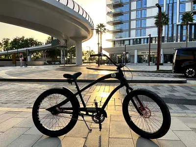 Stylish Cruiser Bike with Fat Tires — perfect condition ,