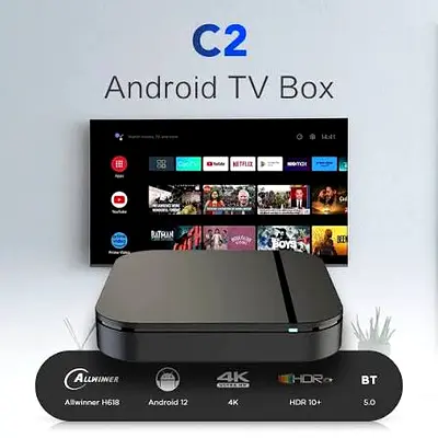 C2 Android TV Box (4K, Latest Android 15) - Excellent Condition