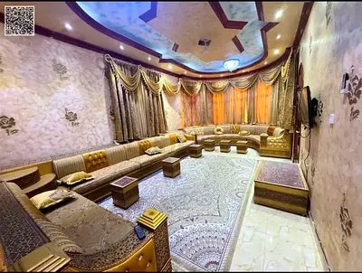 عدد 2 مجلس فاخر وراقي تفصيل خشب محلي ثقيل