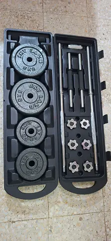 Dumbbell and barbell 50 kg set gym fitness