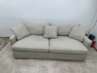 Still brand new cratebarrel three seater sofa