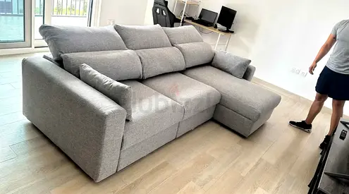 IKEA Esklstuna L Shape Sofa Bed Gray