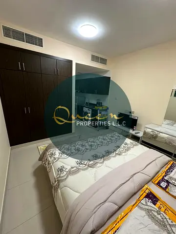 استوديو مفروش للإيجار في الرباط 2 عجمان خلف مركز شرطة الحميدية شامل كافة الفواتير والإنترنت الإيجار الشهري 2600 درهم فقط