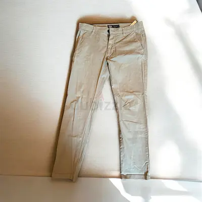 Grey dashing zara branded pants - slim fit, size tag visible