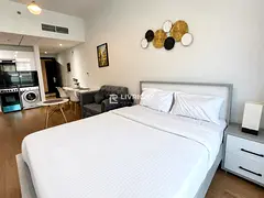 BRIGHT FURNISHED STUDIO | POOL FACING | PRIME JVC — 3
