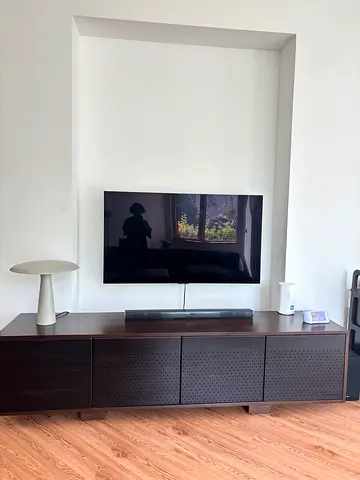 Teak Wood Media Console