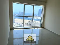 One-bedroom apartment for annual rent in Al Liwara 1, Ajman, with direct sea and Ajman Marina view.