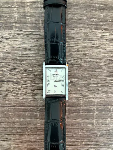 Vintage Seiko SQ Quartz Rectangular Dress Watch