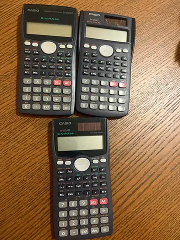 Three Casio Scientific Calculators - Used, Working