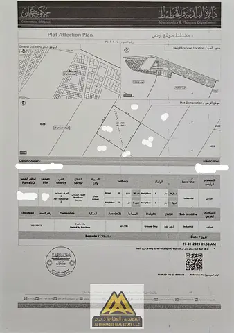 Industrial Property for Sale in Al Jurf Industrial Area 2 Ajman with Showroom Office Open Yard and