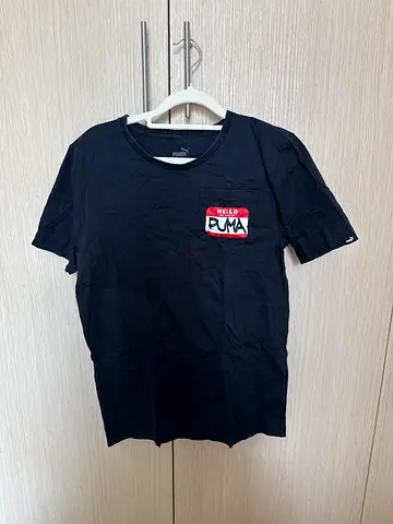 PUMA Black Puma Logo T‑Shirt - Mens Size M (Casual Tee)