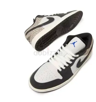 Air Jordan 1 Low - Grey/White Mens Sneakers, brand new
