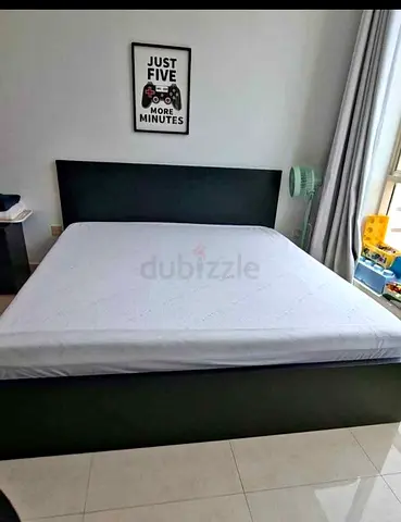 IKEA MALM King Size Bed + 2 Storage Drawers + Mattress
