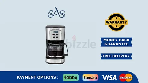 BLACK+DECKER | 12-Cup Coffee Maker | 1.5L Glass Carafe | New | Fast Delivery | Warranty | dcm85 b5