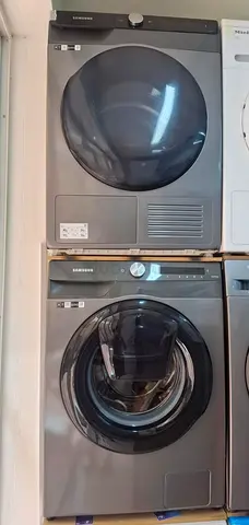 Samsung Grey Washer and Dryer Stackable Set - Good Condition