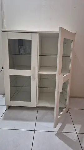 White Glass Display Cabinet