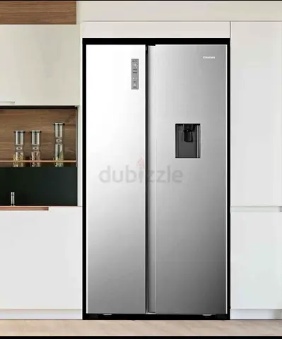 Hisense Side-by-Side Refrigerator with Water Dispenser - Silver