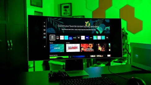 Samsung 34 Odyssey OLED G8 Gaming Monitor With Smart TV Experience, 0.03ms Response Time  175Hz Re