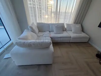 Feather filled cloud sofa