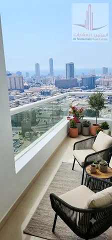 استوديو مفروش للإيجار السنوي في أبراج الأورينت - مساحة واسعة تشطيب نظيف