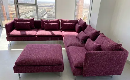 Designer Corner Sofa with Premium Finish
Size: Approx. 320 × 240 cm
Color: 100+ Colors Available