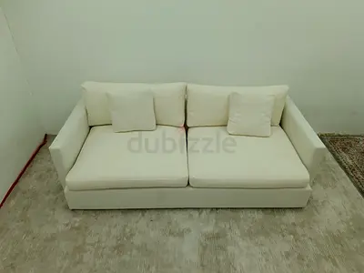 Crate and Barrel Authentic off white color 3_ seater sofa