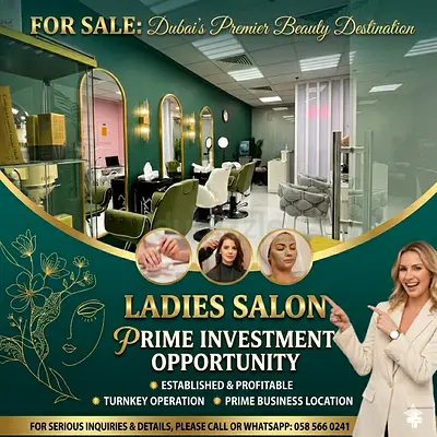 Ladies Salon For Sale in Dubai Prime Location