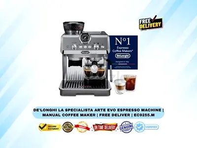 DeLonghi La Specialista Arte Evo Espresso Machine | Manual Coffee Maker | Free Deliver | EC9255.M