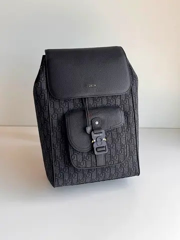 Dior Black Designer-Style Backpack