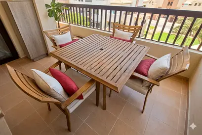 Teak-look Outdoor Dining Set Square Table + 4 Chairs, Cushions Included along with water proof cover