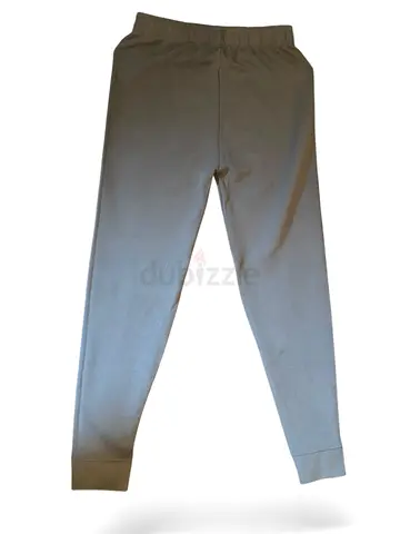 Light Grey Cotton Joggers - women Casual Sweatpants, Size L