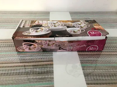 12-Piece Floral Cup  Saucer Set