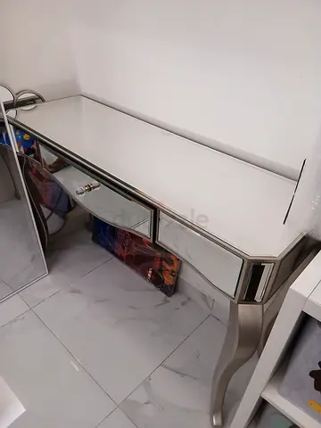 Mirrored Dressing Table / Vanity with Drawers - Good Condition