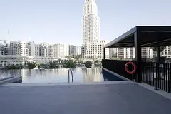 Waterfront 1BR Apartment | Palace Residences | Balcony & Pool Access