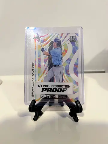 Brayden Taylor 1/1 Pre-Production Proof optic chrome RC