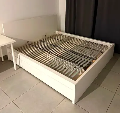 Ikea king size bed with mattress available in perfect condition
