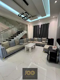 Villa for annual rent, furnished, 5 master bedrooms, maid's room, living room and hall