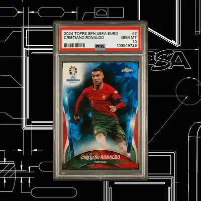 2024 Topps Chrome UEFA Euro Cristiano Ronaldo PSA 10 Gem Mint #7