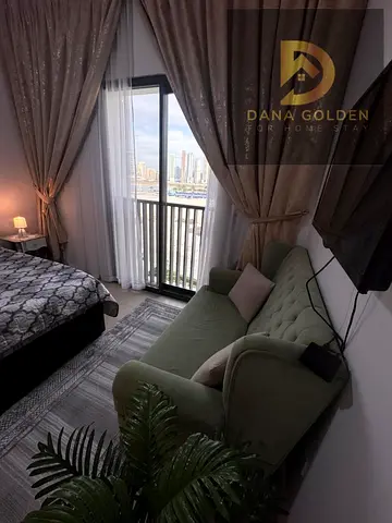 Furnished studio apartment for monthly rent with free internet, gym, swimming pool, and parking in