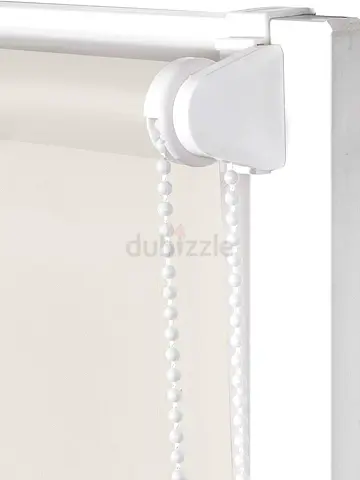 Home centre - Modern Cream Fabric Roller Blind - 2 Nos.