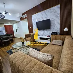 Luxury one-bedroom apartment in Ajman - Al Nuaimiya 3 - City Tower - furnished with hotel-style furn