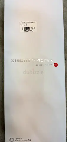 Xiamoi 17 pro max 512Gb