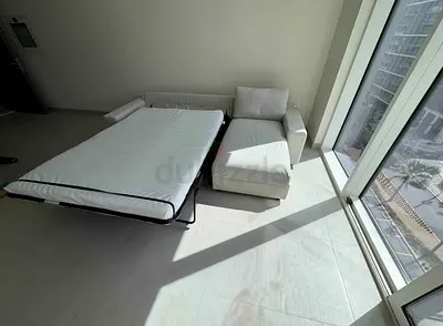Beige Ikea vimle L shape fabric sofa bed with chaise - good condition