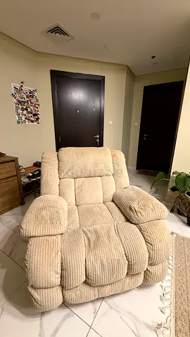 Beige Arm chair/Recliner