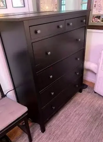Ikea hamness wooden chest of 6 drawers